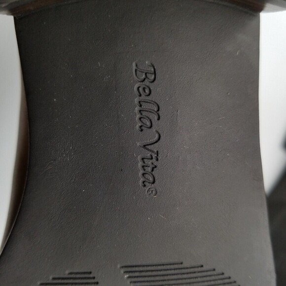 Bella Vita Women Brown Leather Raddix Ankle Bootie 7 WW - Picture 7 of 9